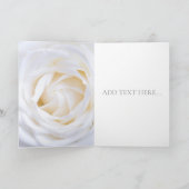 "WEISSE ROSE" FLORAL GREETCARD KARTE (Innenseite)