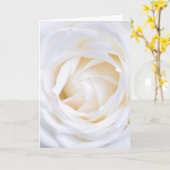 "WEISSE ROSE" FLORAL GREETCARD KARTE (Gelbe Blume)