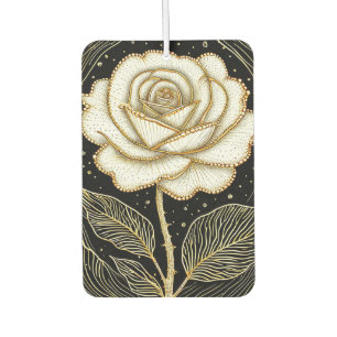 🤍 Weiße Rose Florales Design Für Autozubehör 🤍 Autolufterfrischer