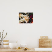 Weiße Rose Fotografie Poster (Küche)