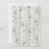 Weiße Rose in Aquarellfarben auf Champagnerseide (Rückseite)