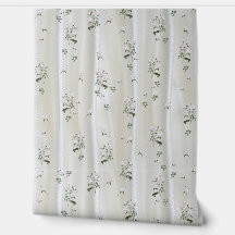 Weiße Rose in Aquarellfarben auf Champagnerseide