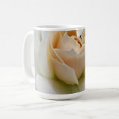 Weiße Rose Kaffeetasse (Vorderseite Links)