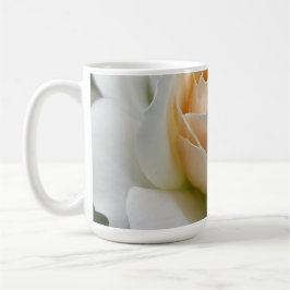 Weiße Rose Kaffeetasse