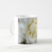 Weiße Rose Kaffeetasse (Vorderseite Links)