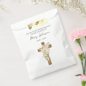 Weiße Rose Kreuz-Samenpackung Trauerbeutel Geschenktütchen (Versiegelt)