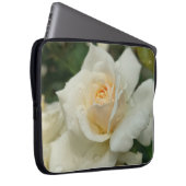 Weiße Rose Laptopschutzhülle (Vorne Rechts)