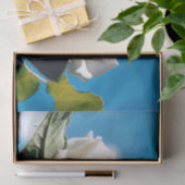 Weiße Rose - Leben feiern Seidenpapier (Geschenk)