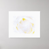 *~* Weiße Rose Macro Abstrakte Blumengrunge AR8 Leinwanddruck (Vorderseite)