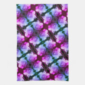 Weiße Rose mit Raindrops Abstrakte Blumenkunst Geschirrtuch (Vertikal)