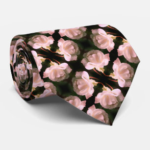 Weiße Rose mit Raindrops Abstraktes Blumenmuster Krawatte