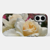 Weiße Rose mit Regentropfen Case-Mate iPhone Hülle (Rückseite (Horizontal))