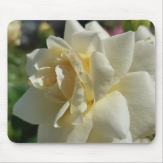 Weiße Rose Mousepad