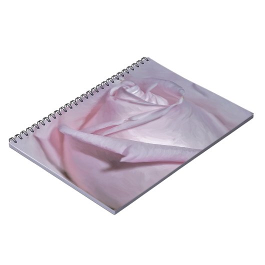 Weiße Rose Notizblock (Linke Seite)