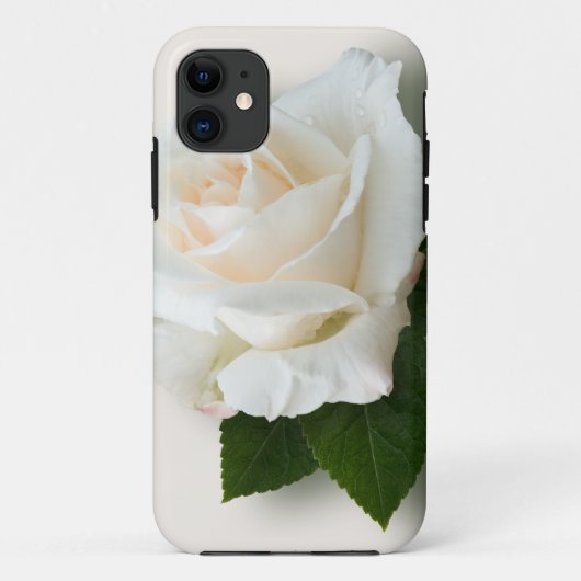 Weiße Rose 'Pascali Case-Mate iPhone Hülle (Rückseite)