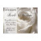 Weiße Rose Save the Date - Individuell angepasst