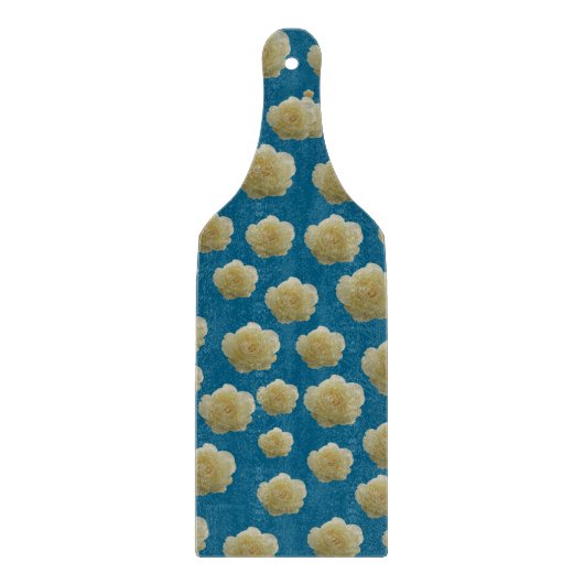 WEISSE ROSE SCHNEIDEBRETT (Vorderseite)