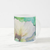 Weiße Rose Tasse (VorderseiteRechts)