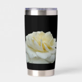 Weiße Rose Thermobecher (Rückseite)