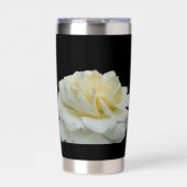Weiße Rose Thermobecher (Vorderseite)
