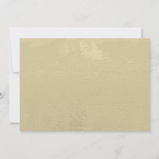 Weiße Rose und Gold Wir werden heiraten Save The Date (Rückseite)