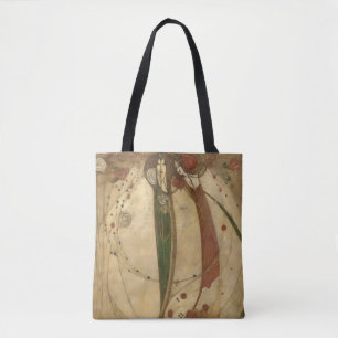Weiße Rose und rote Rose von Margaret Mackintosh Tasche