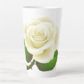 Weiße Rose von Austin Milchtasse (Vorderseite)