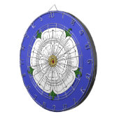 Weiße Rose von York Dartscheibe (Vorderseite rechts)