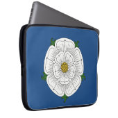Weiße Rose von York Laptopschutzhülle (Vorne Rechts)