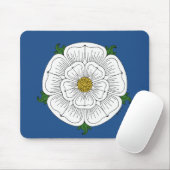 Weiße Rose von York Mousepad (Mit Mouse)