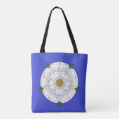 Weiße Rose von York Tasche (Rückseite)
