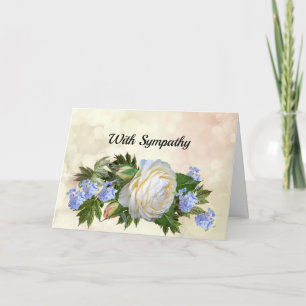 Weiße Rosen 2 Sympathie Karte