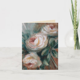 Weiße Rosen [3 Größen verfügbar] Karte