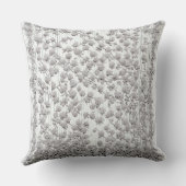 Weiße Rosen A Kissen (Rückseite)