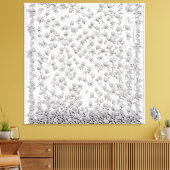 Weiße Rosen A Leinwanddruck (Insitu (Wohnzimmer))