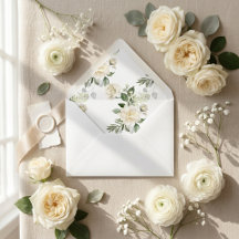 Weiße Rosen-Aquarell-Weingut-Hochzeit