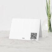 Weiße Rosen-Beileids-Karte Karte (Rückseite)