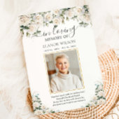 Weiße Rosen Blume Foto Beerdigung Gedenkstätte Dankeskarte