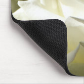 Weiße Rosen-Blumenblüten-Schicksals-Gärten Mousepad (Ecke)