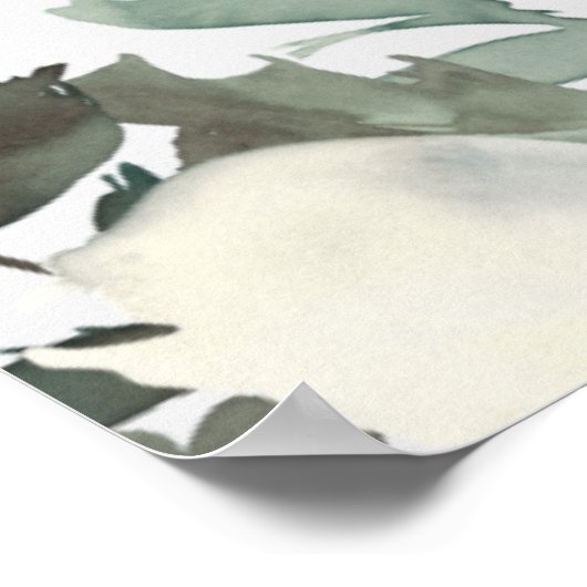 Weiße Rosen Blumenzehen Liebe ist süße Gunst Poster (Ecke)