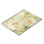 Weiße Rosen durch Therosegarden Notizblock (Linke Seite)