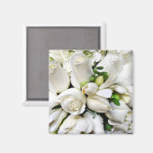Weiße Rosen für jeden Anlass_ Magnet (Vorderseite/Rückseite)