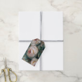 Weiße Rosen Geschenkanhänger (Mit Garn)