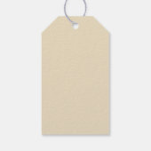 Weiße Rosen Geschenkanhänger (Rückseite)