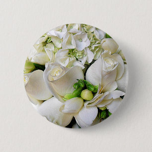 Weiße Rosen, glücklich_ Button