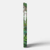 "Weiße Rosen, grüne Blätter", wunderschöne Blume Case-Mate iPhone Hülle (Rückseite / Links)