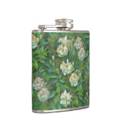 "Weiße Rosen, grüne Blätter", wunderschöne Blume Flachmann (Rechts)