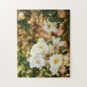 Weiße Rosen im Gartenpuzzle Puzzle (Vertikal)