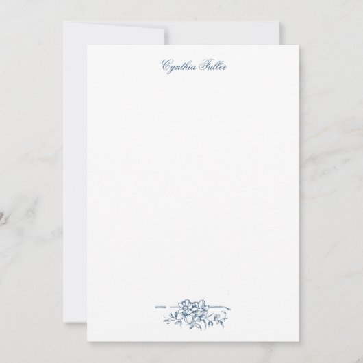 Weiße Rosen im rustikal-blauen Hintergrund Mitteilungskarte (Vorderseite)