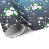 Weiße Rosen in glänzender Ombre Dusche Geschenkpapier (Rolleneckpunkt)